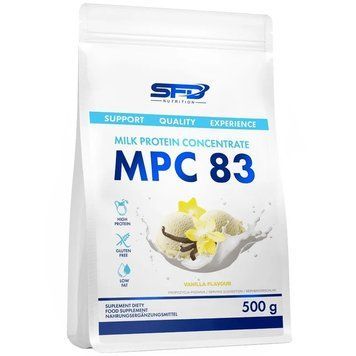 SFD Nutrition Milk Protein Сoncentrate MPC 83, Ваніль 500 грам 101195-1n фото