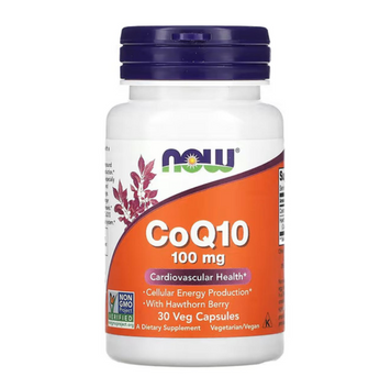 NOW Foods Coenzyme Q10 100mg 30 капсул 100947 фото