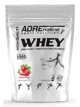 Adrenaline Sport Nutrition Whey Proteine 1000 грам, Банан 1010352 фото