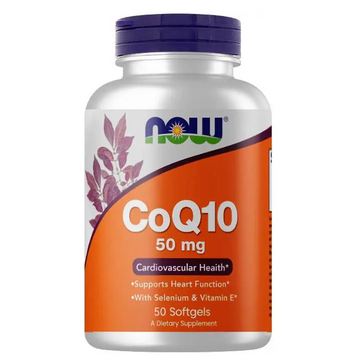 NOW Foods Coenzyme Q10 50 mg + Vitamin E 50 капсул 100948 фото